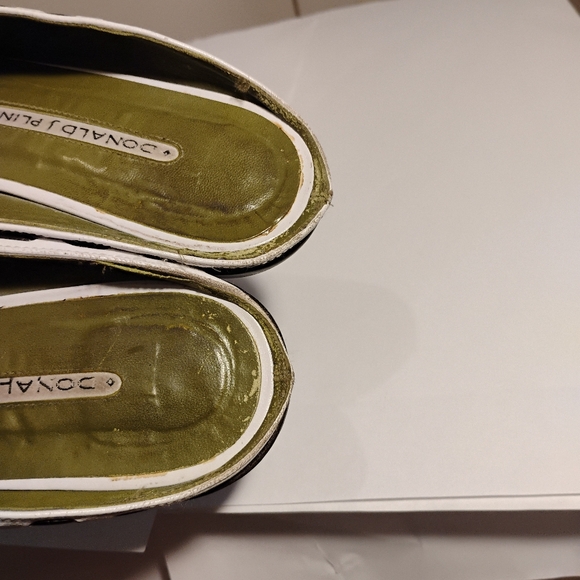 DONALD J PLINER Western Iguana Leather Mule Loafers Size 7M - Picture 5 of 15